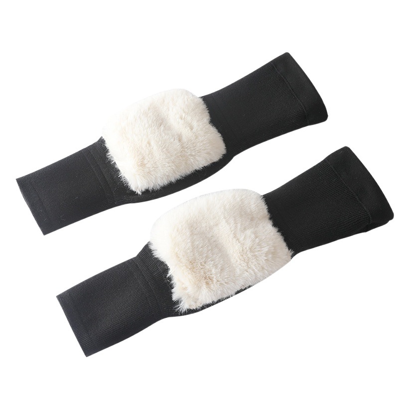 Autumn and winter thickened fleece-lined non-slip knee pads for men and women for middle-aged and elderly cold legs cold warm cold-proof elastic knee pads
