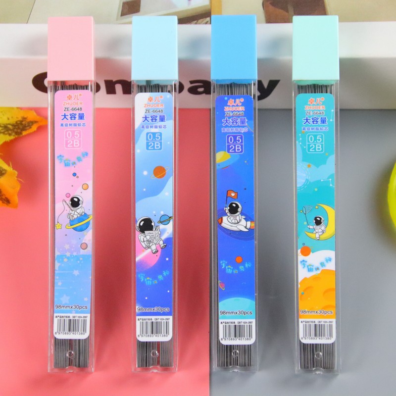 Minas para Lápiz Mecánico 2B de 0.5mm para Escritura