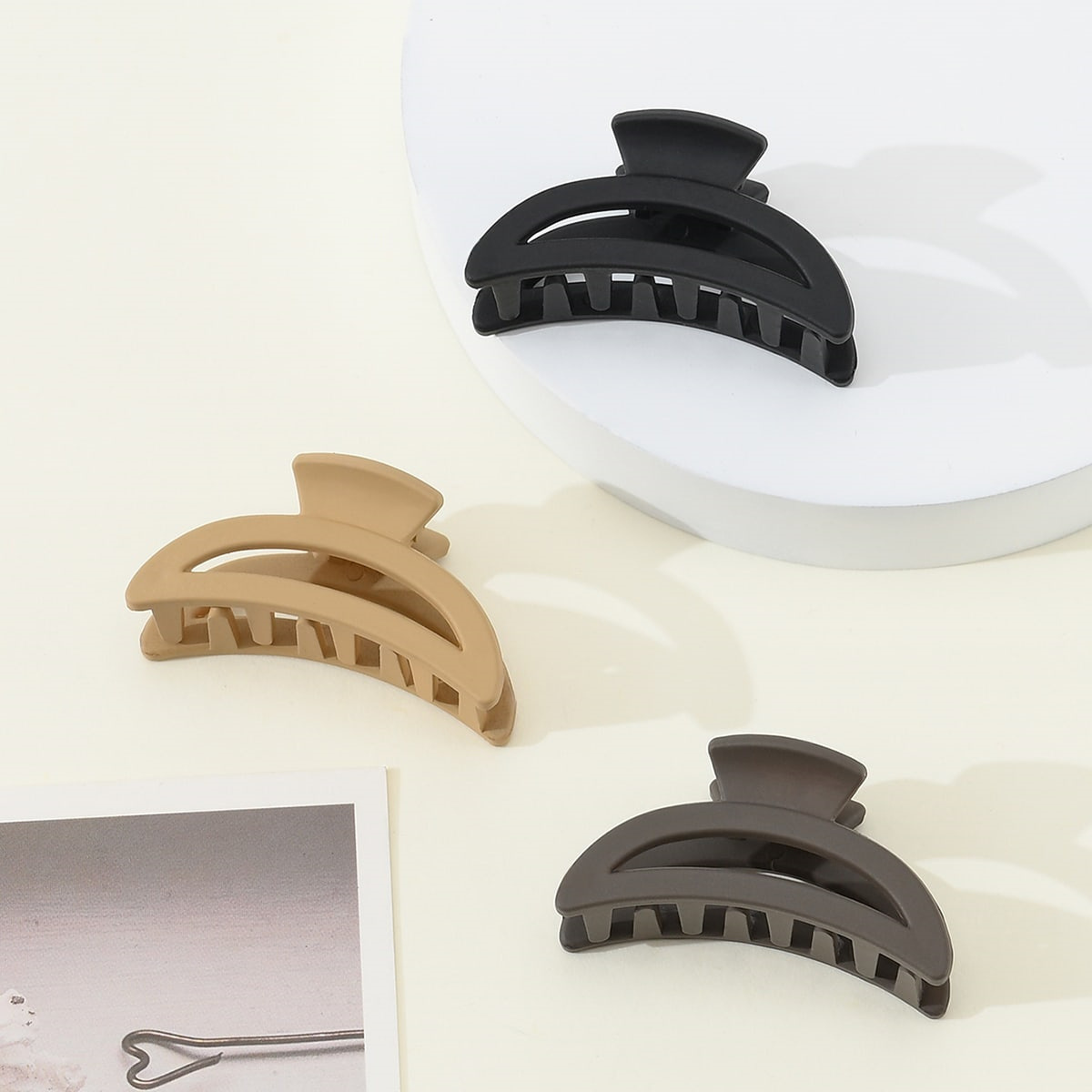 3-piezas pequeño tamaño clip helado mate niña niños mini lindo color horquilla roto pelo tiburón clip transfronterizo