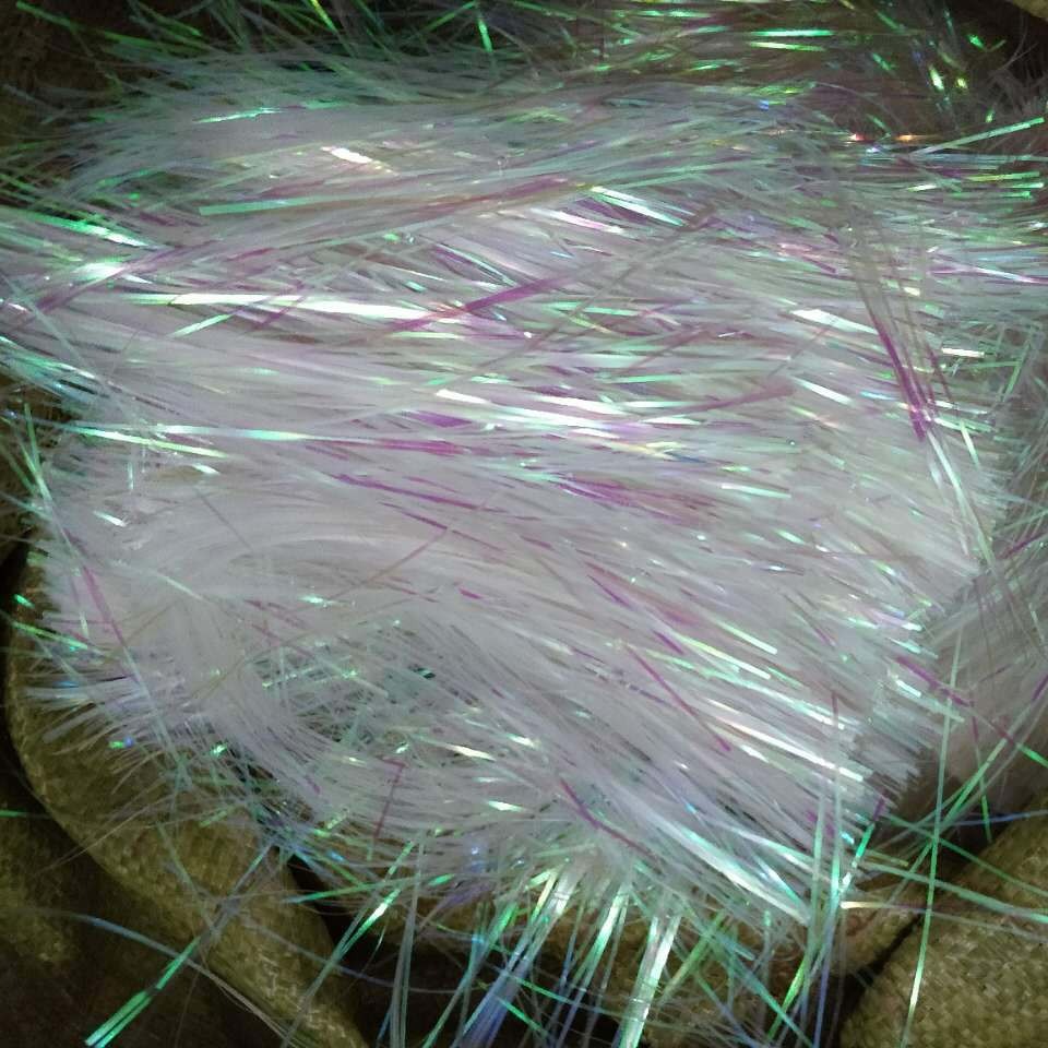 银白黄大红亮碎丝装饰草深草绿亮丝宝石蓝亮pet条AB彩丝条装饰线