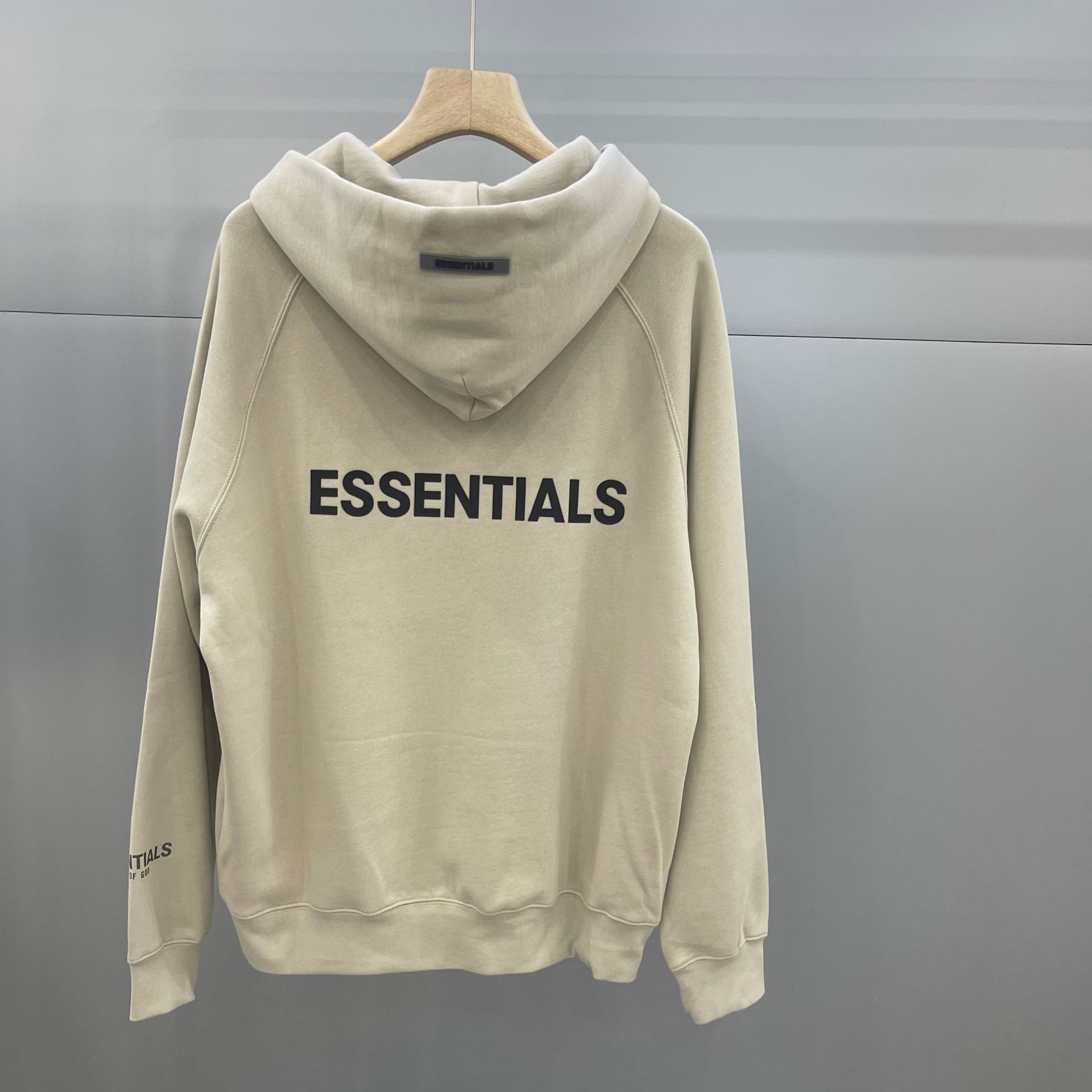 TEMOR DE DIOS doble línea ESENCIALES American High Street carta suéter de la cremallera suelta, además terciopelo abrigo