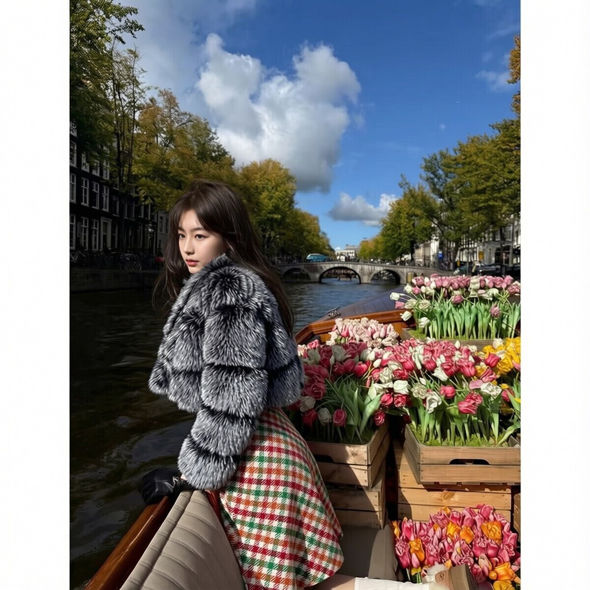 名媛仿真骡子长毛针环保皮草长袖外套女秋冬大毛领时尚显瘦短皮草