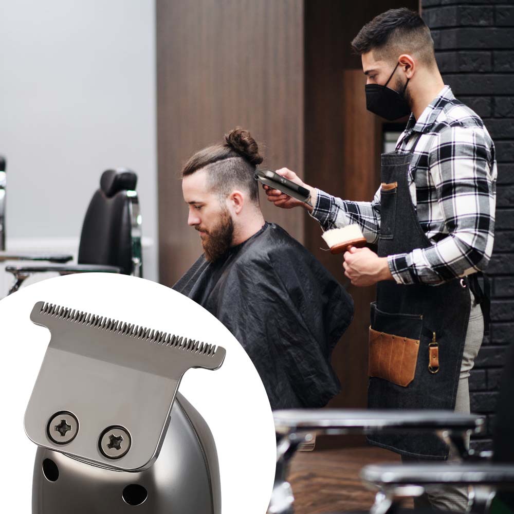 Estrella ganadora transfronteriza nueva cortadora de cabello eléctrica USB de dos cargas hogar portátil tijeras de peluquero al por mayor