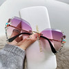 Fashionable sunglasses, sun protection cream, glasses, suitable for import, new collection, fitted, internet celebrity, UF-protection, Korean style