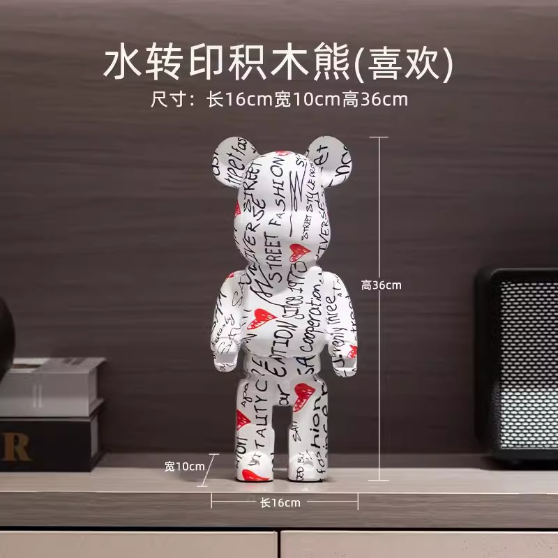 Decoraciones vitrinas de lujo, osos violentos de alta gama, muebles para el hogar, porche, gabinetes de TV, adornos de escritorio, vitrinas de lujo ligeras, decoración de vitrinas