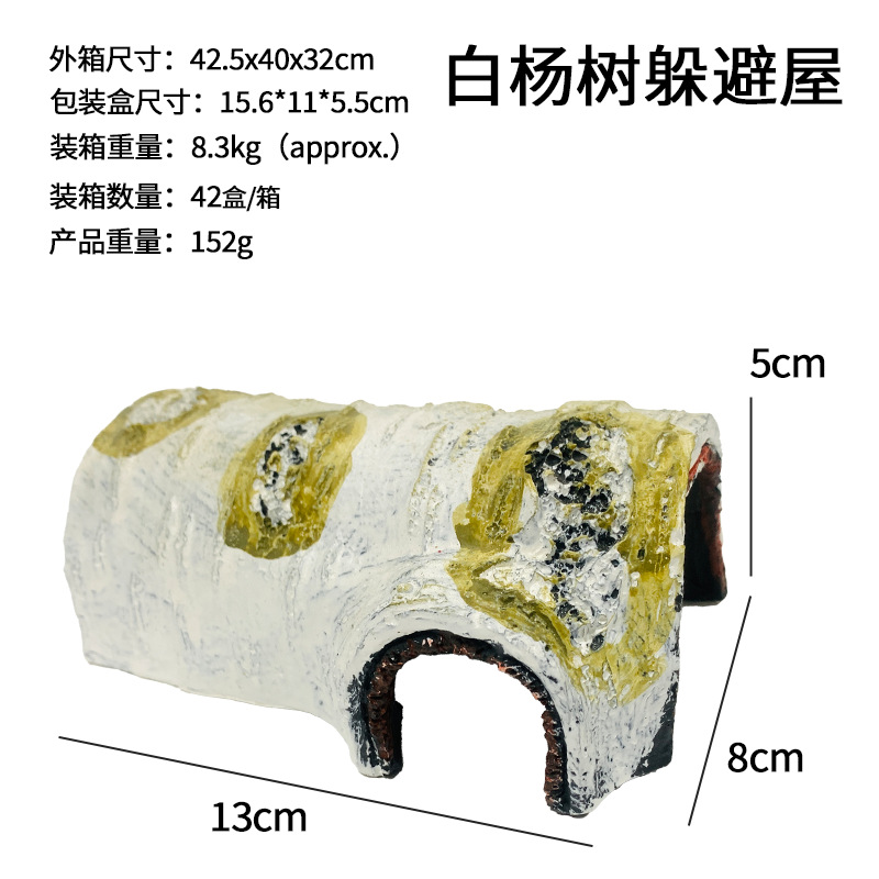 Paisajismo decoración sumergida agua roca escondite Mesa pequeño animal casa resina material productos