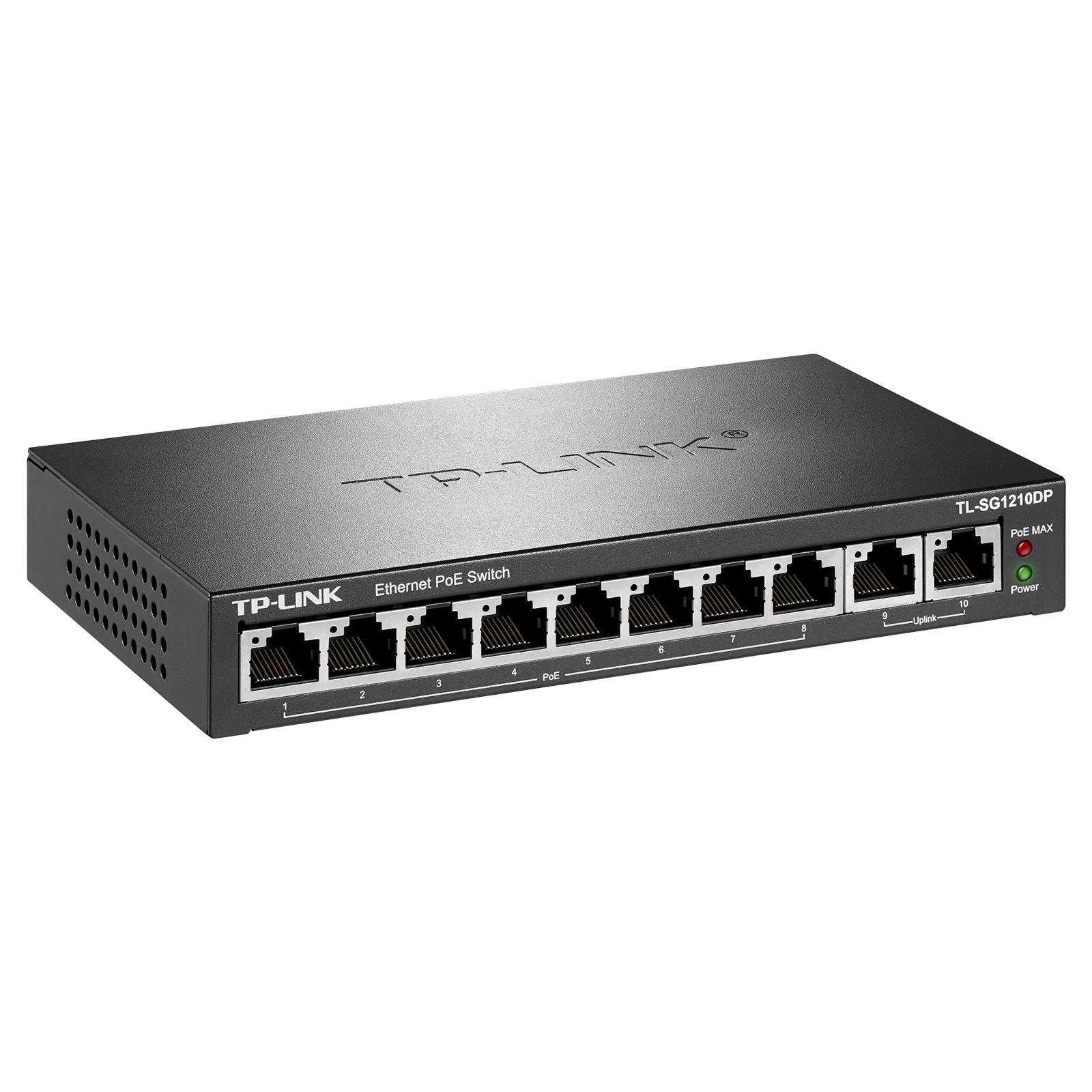 TP-LINK TL-SG1210DP Полный гигабитный Ethernet PoE коммутатор/8GE(PoE)+2GE