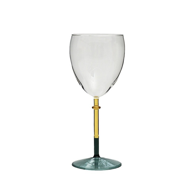 Tazas de vidrio de pie alto de contraste creativo tazas de champán tazas de vino alto de estilo europeo tazas de vino bar club