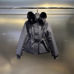高版本现货M蒙家25秋冬新款滑雪羽绒服狐狸毛领时尚百搭鹅绒外套