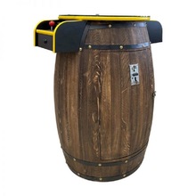出口娱乐设备啤酒桶定制格斗机2人木制街机游戏机框体游艺机厂家