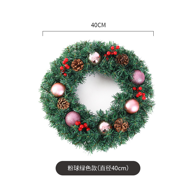 Amazon popular guirnalda de Navidad ratán 40/50/60cm decoración de Navidad Garland decoración escena diseño