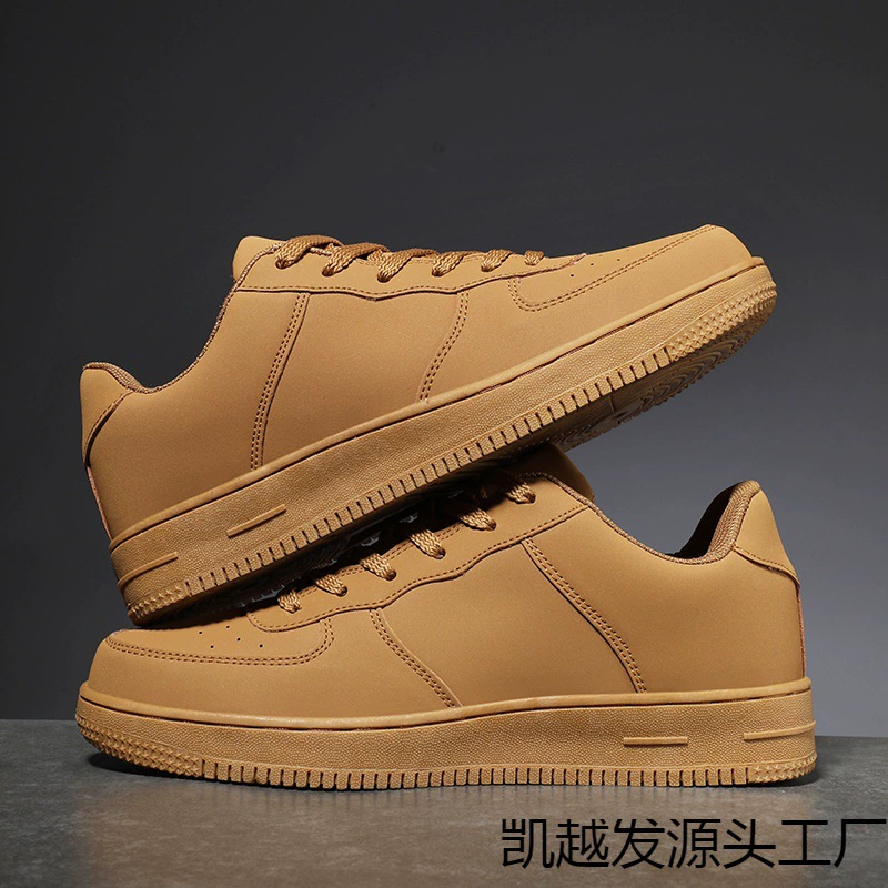 Осенние и зимние трансграничные пары маленькие белые туфли специального размера 46 ярдов дышащие кожаные туфли повседневная мода внешней торговли мужская обувь