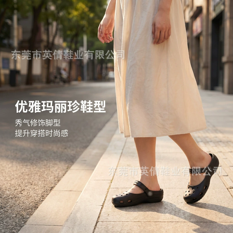 Оригинальные кроссовки-танцевальные кроссовки Croc Shoes для женщин, многофункциональные уличные слипоны-обувь без каблука, стильный внешний вид | 211994