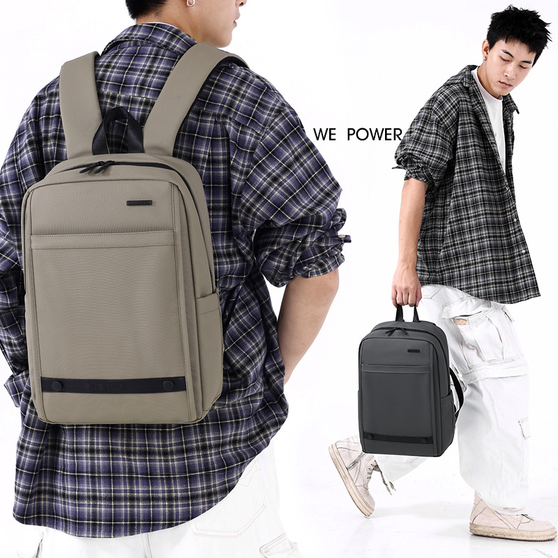 WEPOWER nuevo tipo de negocio, mochila simple y ligera, bolso de computadora portátil, mochila de gran capacidad.