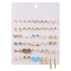 Earrings, set, European style, 30 pair, wholesale