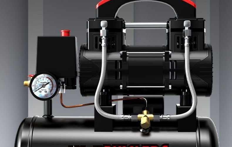 Ruicheng Air Pump Air Compressor Small Air Compressor Oil-Free Silent 220V Woodworking Spray Paint Air Pump