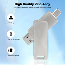 跨境金属ssd旋转笔记本固态硬盘1t厂家直销批发电脑手机高速u盘