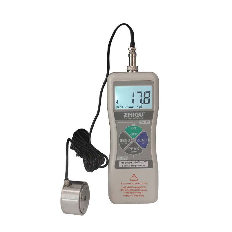 智取DS2-ZT硬币式平面压力传感器检测仪外置式数显压力计推拉力计