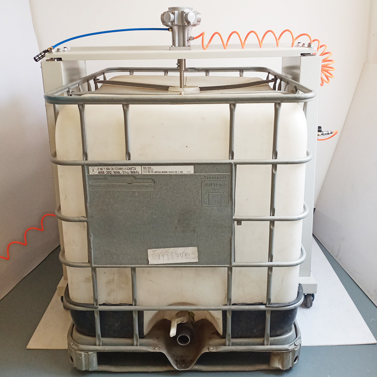 苏州万鑫达IBC-TCM5推车升降式IBC吨桶搅拌机 气动防爆型