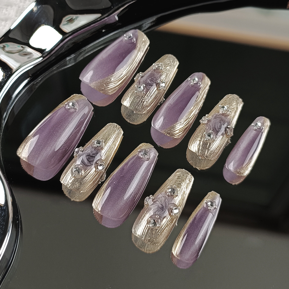 10 piezas decodificadas buchilaty manicure espejo mágico polvo de ojo de gato diamante manicure piezas de fototerapia de alta calidad para usar uñas hechas a mano