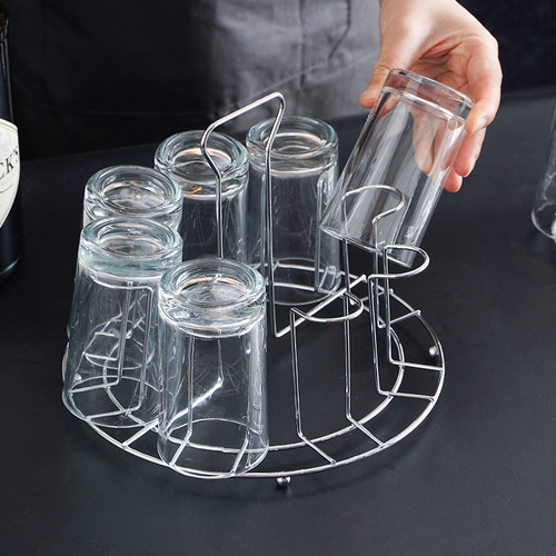 Tray glass cup rack drain storage rack cup holder water cup holder creative home storage cup holder upside down