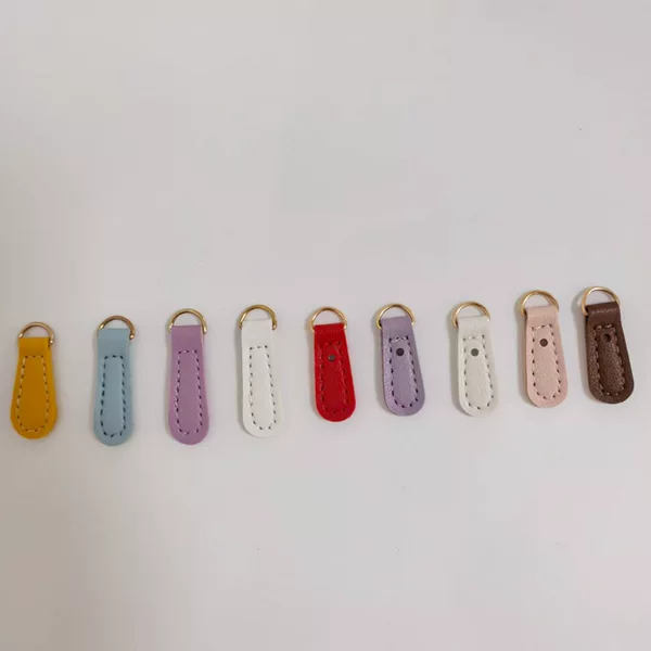 DIY Phone Case Adhesive Accessories Pu Leather Phone Case Tag Accessories Pendant Clothing Accessories Zipper Puller
