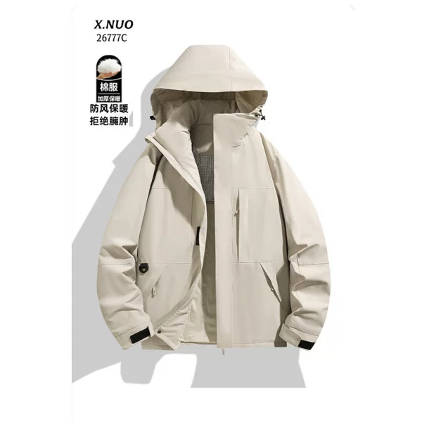 Manufacturer's cross-border men's and women's cotton jacket, men's short outdoor sports thickened plus-size warm youth school uniform jacket, trendy