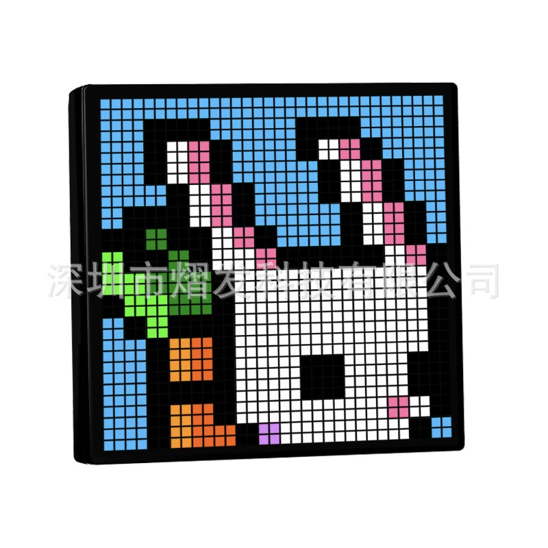 LED Pixel Clock Display (32×32) — Bluetooth DIY Desktop & Wall-Mount, Alarm & App Control