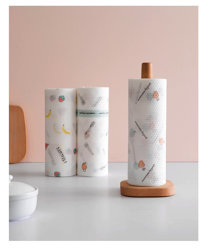 Lazy Person Dish Cloth Thickened Kitchen Disposable Cleaning Absorbent Oil-Removing Enlarged Paper Towel