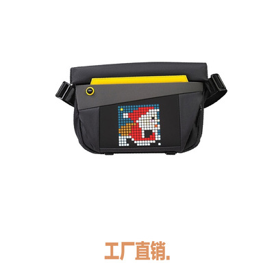 divoom点音邮差包斜挎包男士单肩包LED屏幕播放男包像素挎包女V|ru