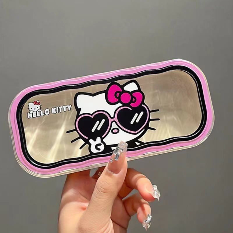 Estuche para gafas moderno con un toque de alta gama, diseño ondulado y bonito, estuche transparente portátil para gafas, estuche para gafas de miopía, estuche para gafas infantiles.