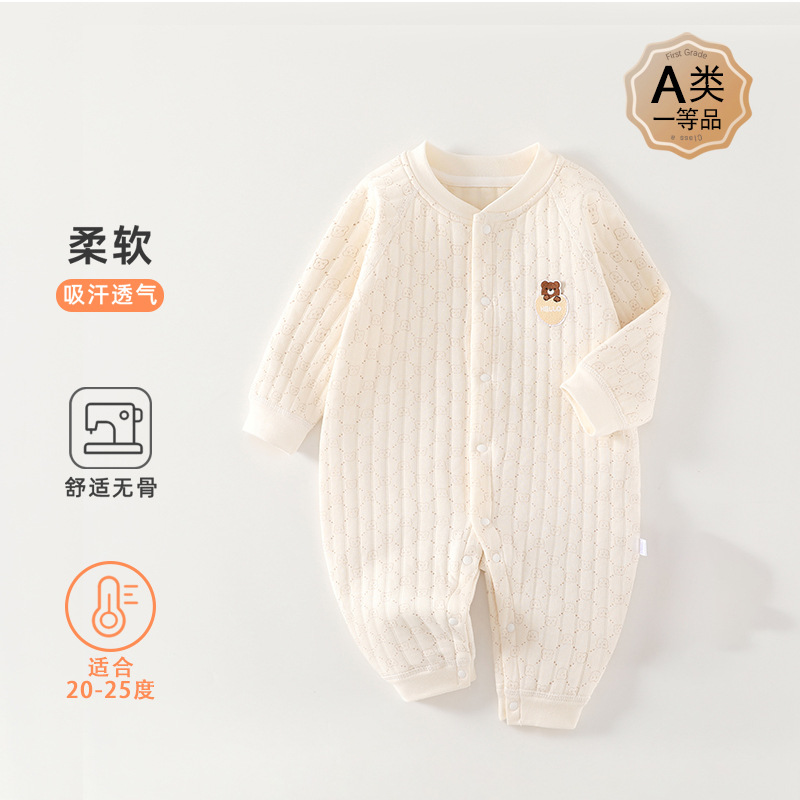 Hello bear three-layer thermal jumpsuit