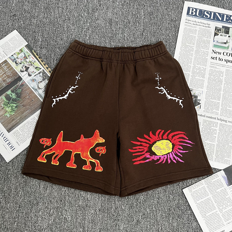 American-style High Street Travis Scott Cactus Jack Hip Hop Men's and Women's Casual Sports Shorts Trendy Brand Pants