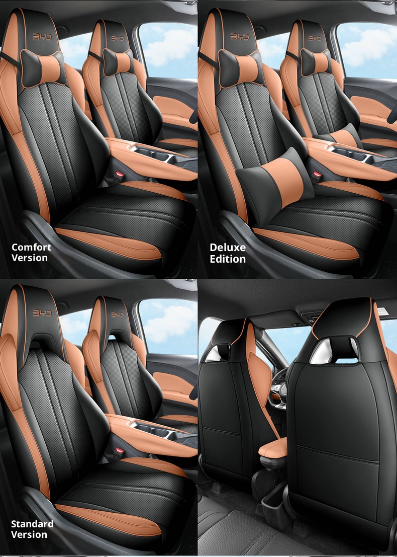 New Seagull Full Leather Car Seat Cushion for All Seasons, Left-Hand Drive Overseas Right-Hand Drive Seat Cover, Cross-Border Full-Cover Car Seat Cushion