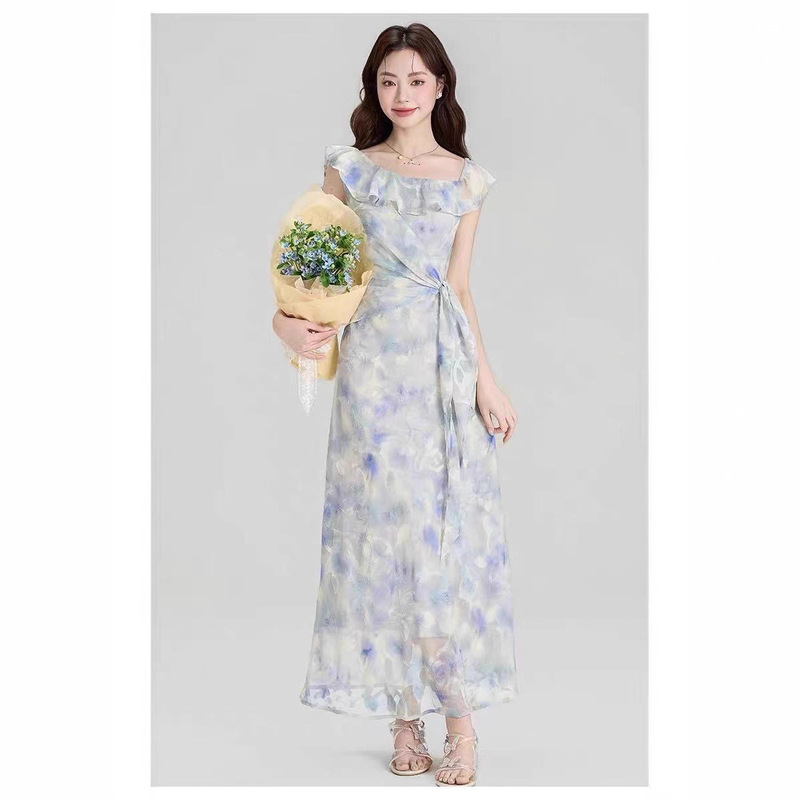 Special Clearance, Non-Refundable, Non-Exchangeable, Ruffled Beach Dress, Atmospheric Long Skirt