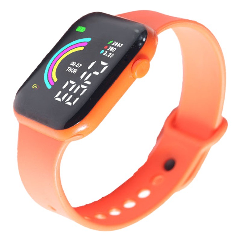 2023 New Large-Screen Led Digital Watch with a Sense of Technology, Square Sports Watch for Primary and Secondary School Students, Fashionable Men's and Women's Trendy Watch