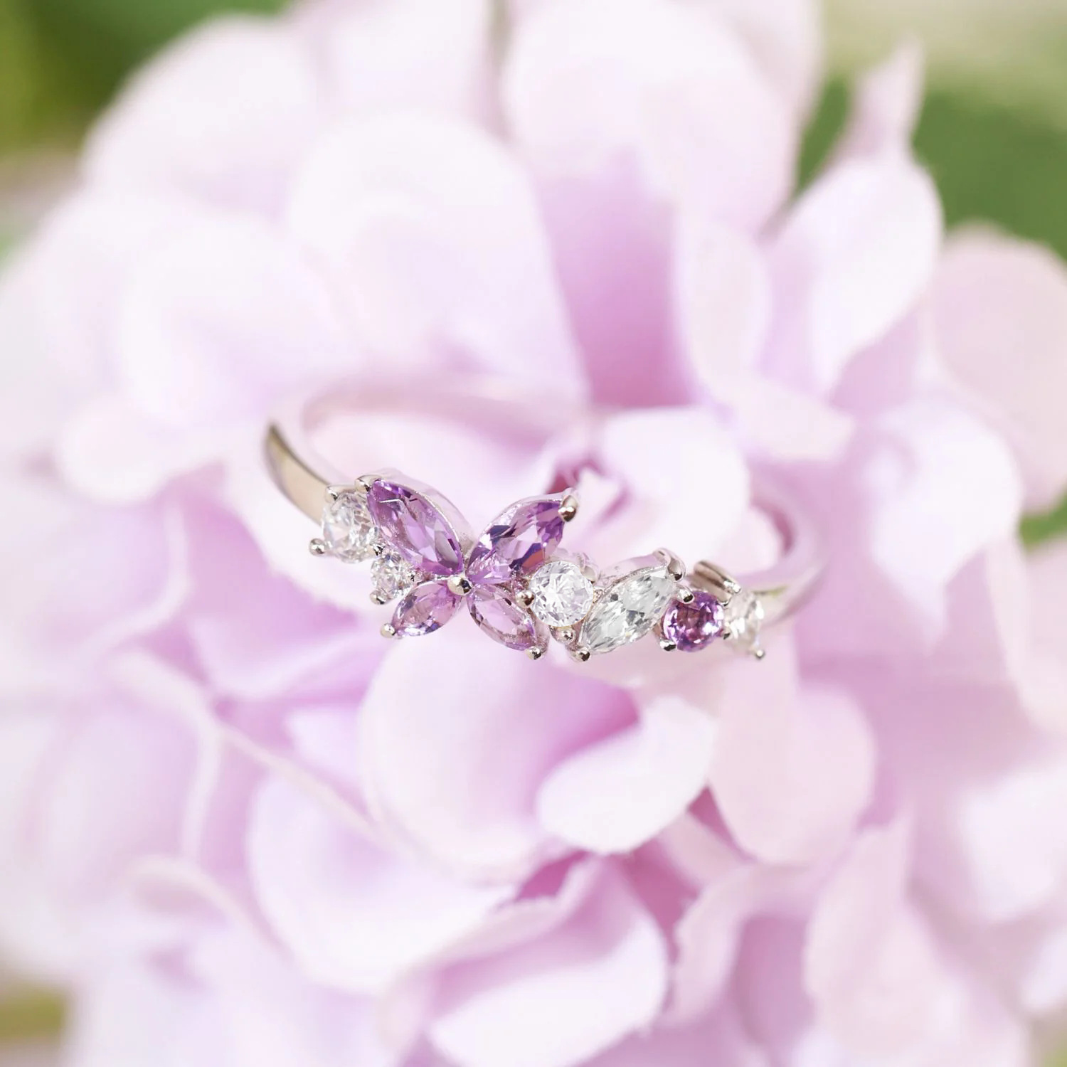 All Seasons Season Women's Gender 925 Sterling Silver Butterfly Rings 925 Sterling Silver Rings