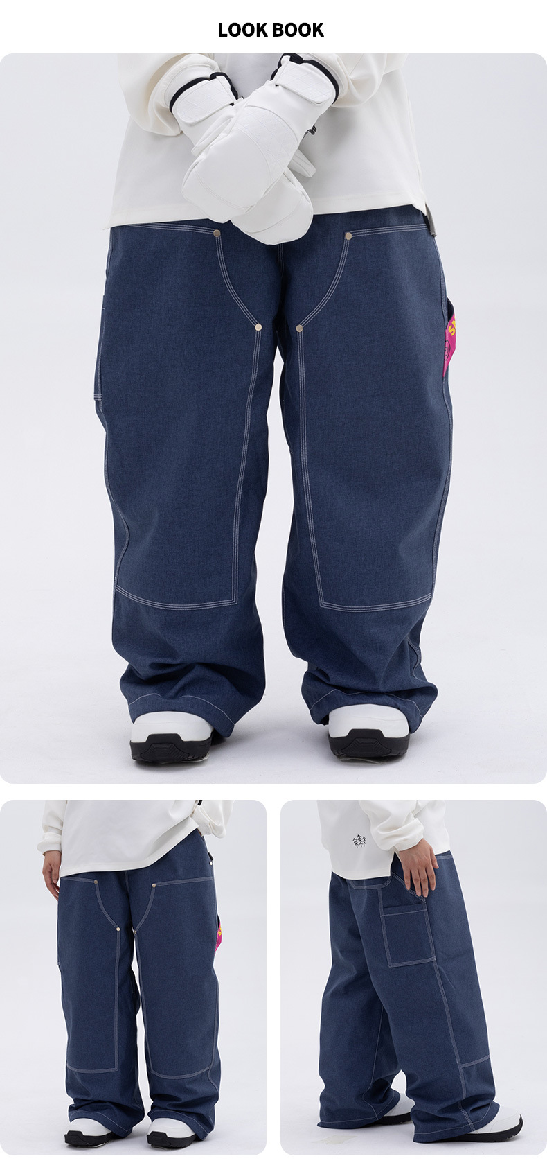 001 SNOWVERB Tag Pantaloni invernali caldi da esterno unisex impermeabili antivento da snowboard di alta qualità, caldi e venduti a prezzi accessibili_voghion.com
