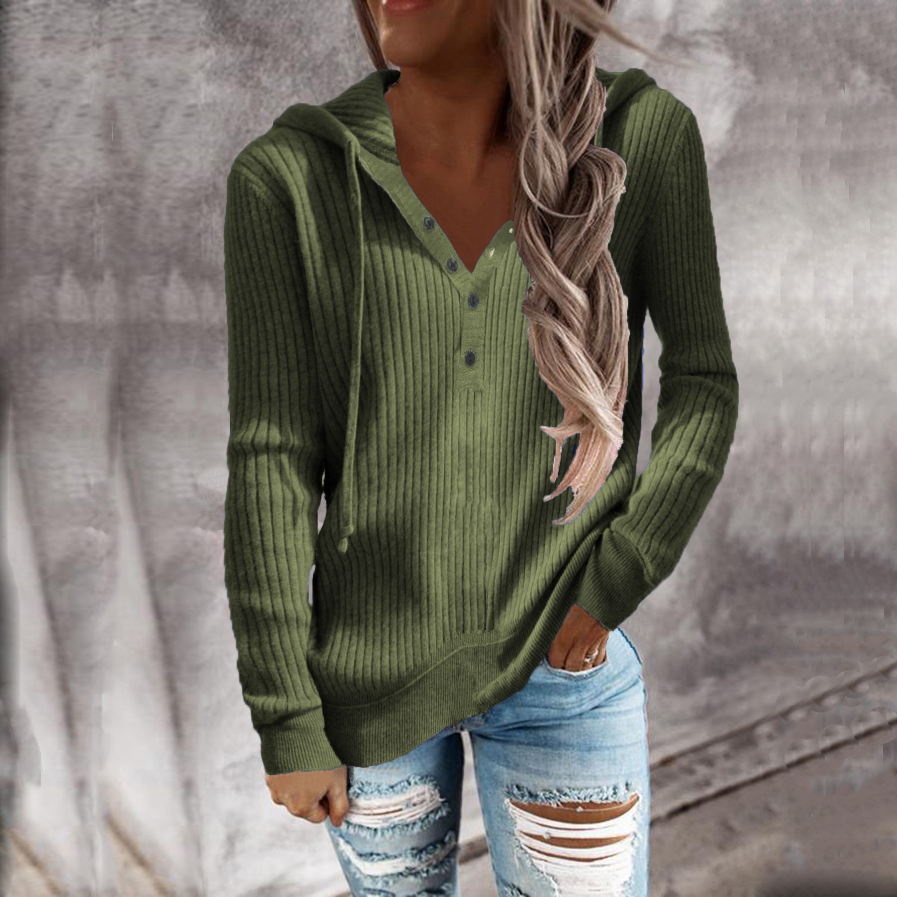 329g Weight Long Sleeve Sleeve Length Zipper Placket Type Regular Sleeve Sleeve Type Cotton Blend, Polyester Fabric Type Regular Top Length Hoodie Tops Type Daily Occasion Hooded Neckline Warm Function Loose Fit Type Solid Color Pattern Autumn Season Women's Gender Casual Style Women's Hoodie Long Sleeve Hoodies & Sweatshirts Casual Solid Color 18