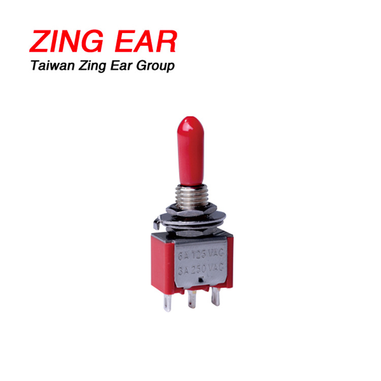 ZINGEAR厂家供钮子开关MT-1032 拨杆摇杆开关3脚2档 摇头摇臂开关