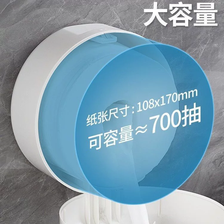 Большая рулонная коробка для бумаги для ванной комнаты, настенная коммерческая коробка для салфеток, туалетная бумага для отеля, большая туалетная бумага