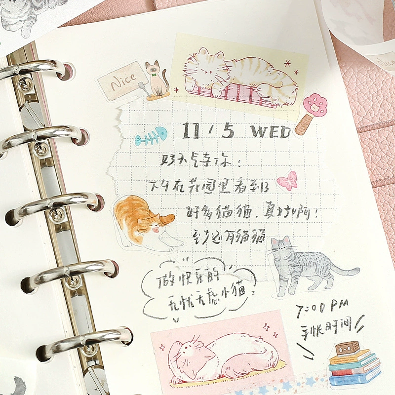 信的恋人 Washi лента, Где коты? Милый Хакими Тент украшение tied материал для DIY коллаж