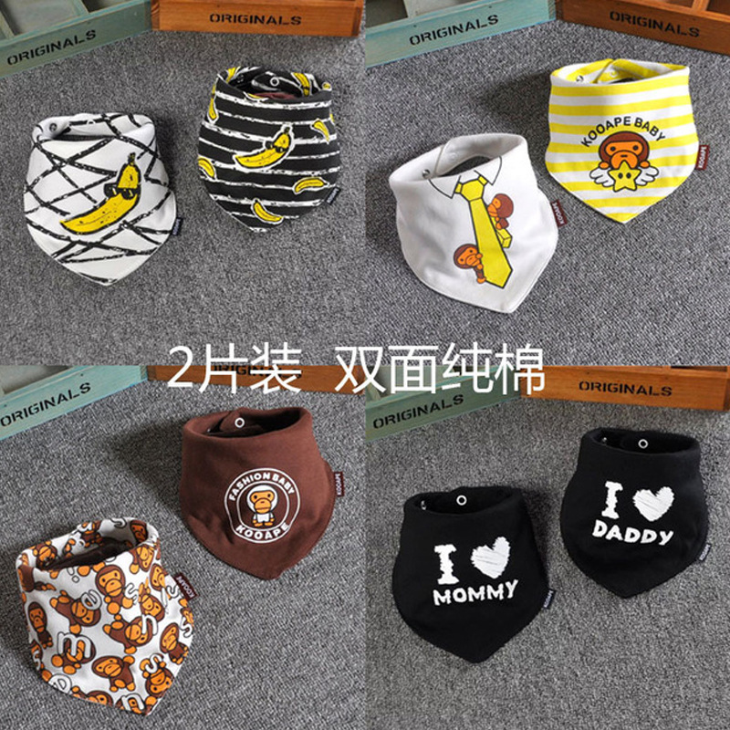 Pañuelo para mascotas, bufanda linda para perros ragdoll, pañuelo de dibujos animados para gatos, pañuelo triangular de algodón puro, en stock al por mayor para gatitos