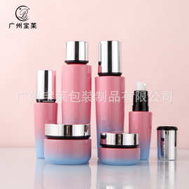 工厂玻璃套装瓶赫拉100ml l喷雾乳液化妆品玻璃瓶子化妆品包材