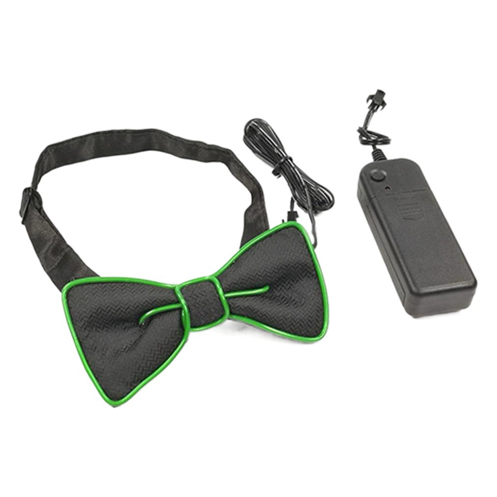 Лидер продаж, маскарадная вечеринка, персонализированная одежда, светящийся галстук-бабочка, дискотека, Светодиодный светящийся акриловый галстук-бабочка