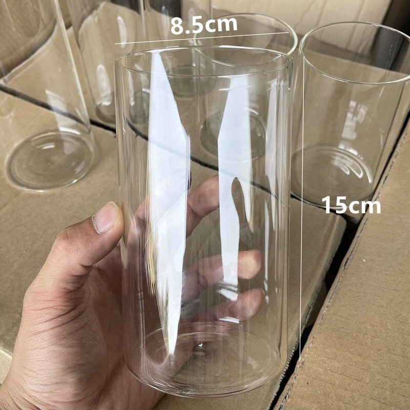 スポットヨーロッパの家庭用家具ガラスキャンドルカップ結婚式レストランキャンドルホルダーシンプルな高ホウケイ酸ガラスキャンドルカップ|undefined