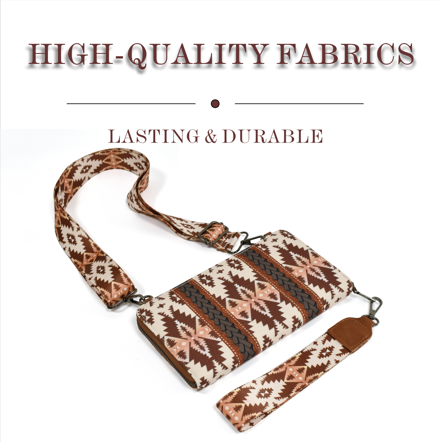 Women's Canvas Printing Ethnic Style Square Zipper Shoulder Bag Crossbody Bag display picture 30