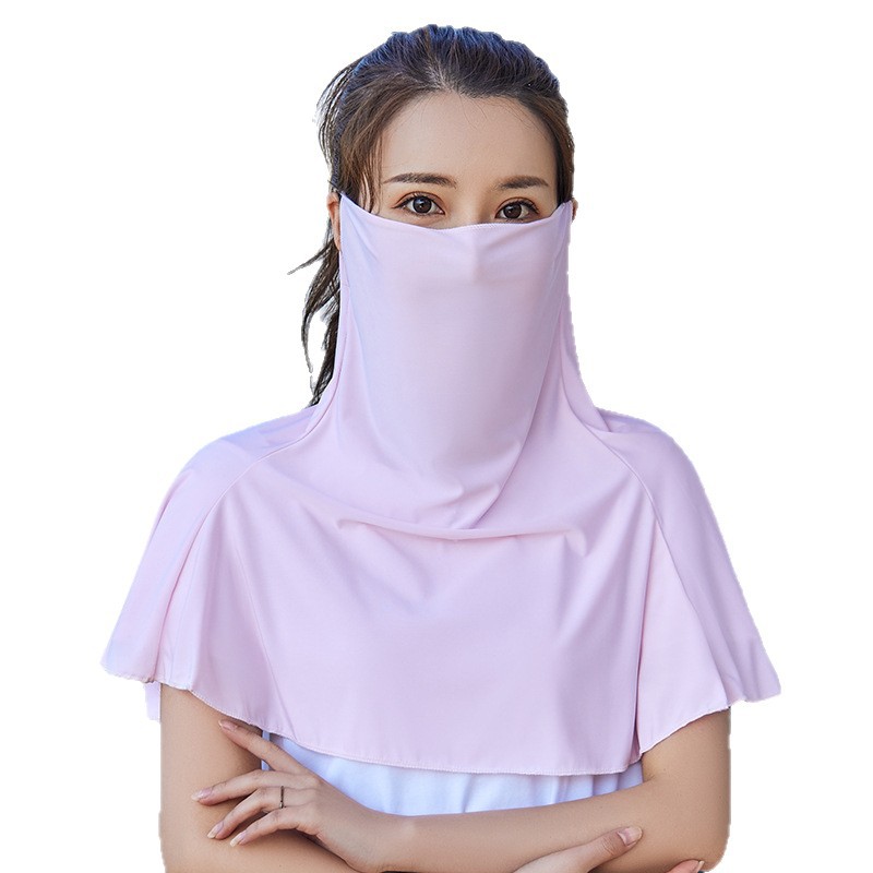 Máscara de proteção solar de seda de gelo para mulher verão_voghion.com