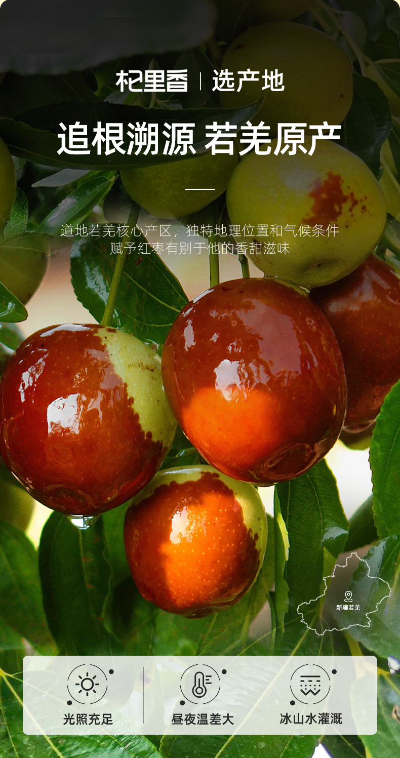 Dried Seedless Red Date Slices Xinjiang Jujube Hong Zao 200g quality and texture