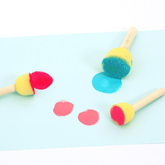 Children's art materials sponge painting brush seal painting graffiti tool mushroom head kindergarten diy rubbing painting